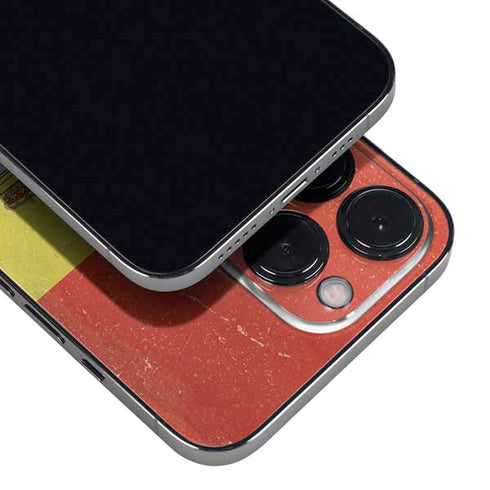 Spain Flag Distressed iPhone 14 Pro Skin